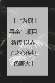“为烈士寻亲”项目新传 以赤子之心传红色薪火