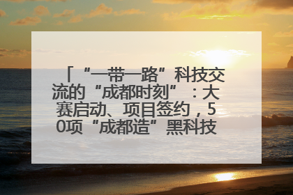 “一带一路”科技交流的“成都时刻”：大赛启动、项目签约，50项“成都造”黑科技吸引多国客商