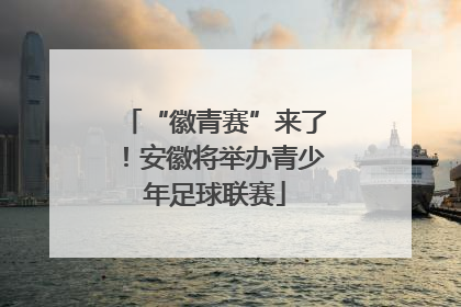 “徽青赛”来了！安徽将举办青少年足球联赛