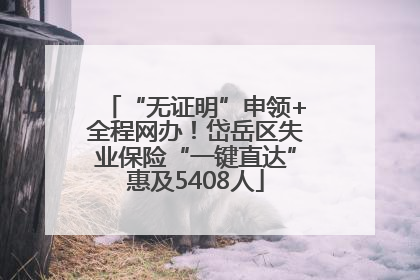 “无证明”申领+全程网办！岱岳区失业保险“一键直达”惠及5408人