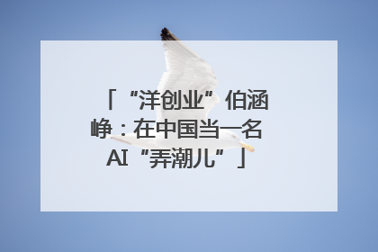 “洋创业”伯涵峥：在中国当一名AI“弄潮儿”