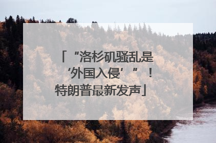 “洛杉矶骚乱是‘外国入侵’”！特朗普最新发声
