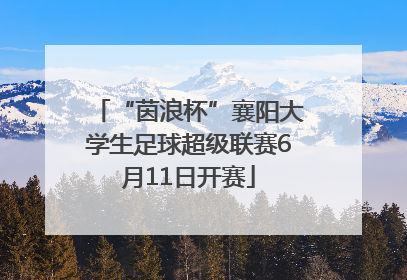 “茵浪杯”襄阳大学生足球超级联赛6月11日开赛