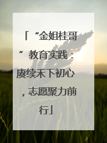 “金姐桂哥”教育实践：赓续禾下初心，志愿聚力前行