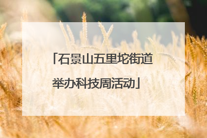 石景山五里坨街道举办科技周活动