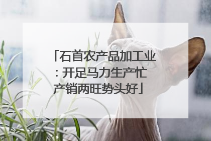 石首农产品加工业：开足马力生产忙 产销两旺势头好