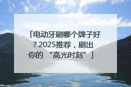 电动牙刷哪个牌子好？2025推荐，刷出你的 “高光时刻”