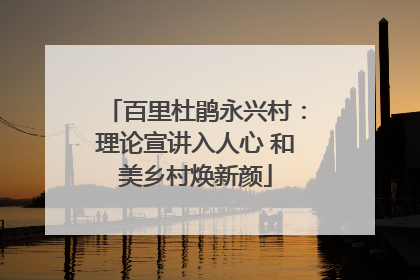 百里杜鹃永兴村：理论宣讲入人心 和美乡村焕新颜