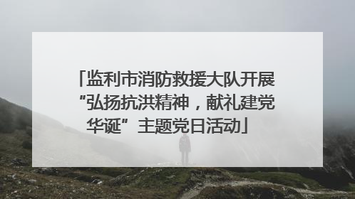 监利市消防救援大队开展“弘扬抗洪精神，献礼建党华诞”主题党日活动