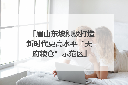 眉山东坡积极打造新时代更高水平“天府粮仓”示范区