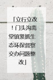 立行立改！门头沟斋堂镇紧抓生态环保督察交办问题整改