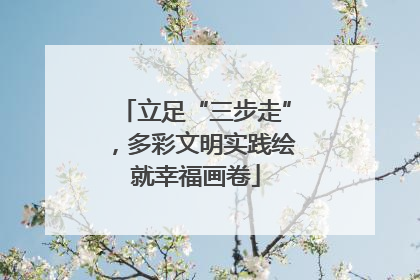 立足“三步走”，多彩文明实践绘就幸福画卷