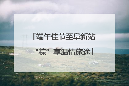 端午佳节至阜新站“粽”享温情旅途