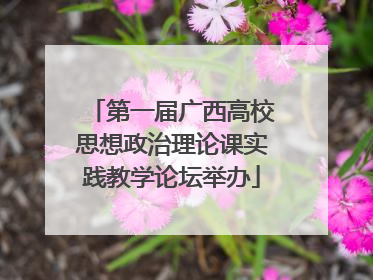 第一届广西高校思想政治理论课实践教学论坛举办