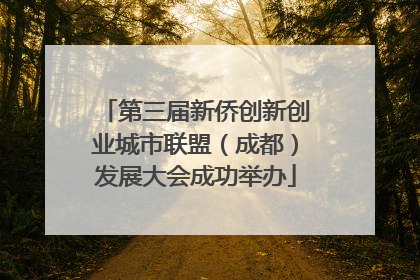 第三届新侨创新创业城市联盟（成都）发展大会成功举办