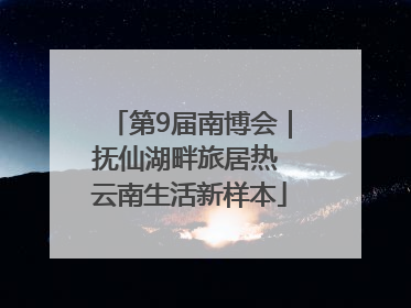 第9届南博会｜抚仙湖畔旅居热 云南生活新样本