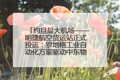约旦最大机场——明捷航空货运站正式投运：罗地格工业自动化方案驱动中东物流未来新航向