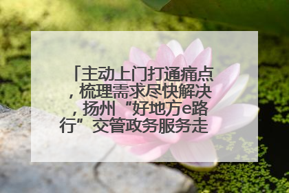 主动上门打通痛点，梳理需求尽快解决，扬州“好地方e路行”交管政务服务走进规上企业