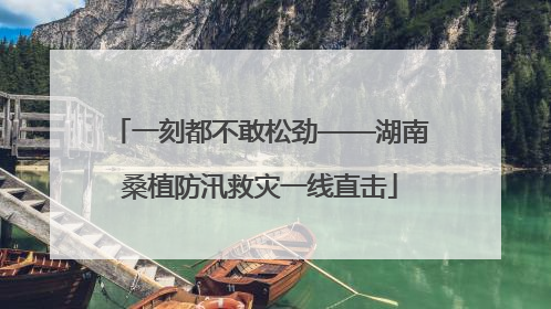 一刻都不敢松劲——湖南桑植防汛救灾一线直击