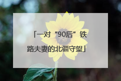 一对“90后”铁路夫妻的北疆守望