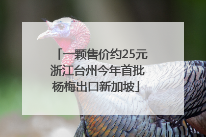 一颗售价约25元 浙江台州今年首批杨梅出口新加坡