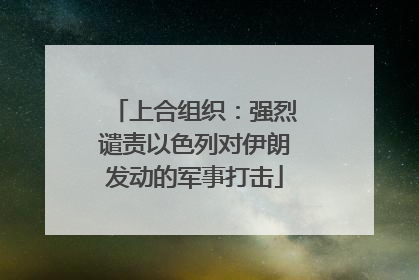 上合组织：强烈谴责以色列对伊朗发动的军事打击