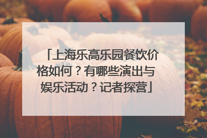 上海乐高乐园餐饮价格如何？有哪些演出与娱乐活动？记者探营