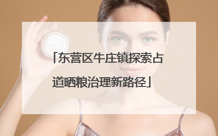 东营区牛庄镇探索占道晒粮治理新路径