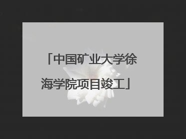 中国矿业大学徐海学院项目竣工
