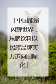 中国能量闪耀世界，东鹏饮料以民族品牌实力迈向国际化