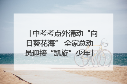 中考考点外涌动“向日葵花海” 全家总动员迎接“凯旋”少年
