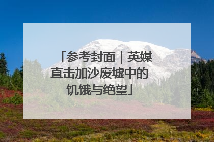 参考封面｜英媒直击加沙废墟中的饥饿与绝望