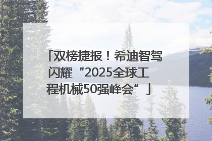 双榜捷报！希迪智驾闪耀“2025全球工程机械50强峰会”