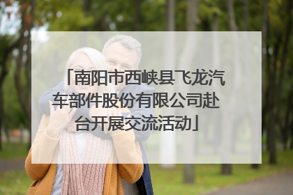 南阳市西峡县飞龙汽车部件股份有限公司赴台开展交流活动