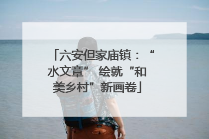 六安但家庙镇：“水文章” 绘就“和美乡村”新画卷