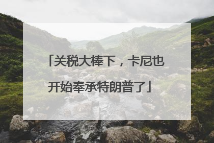 关税大棒下，卡尼也开始奉承特朗普了