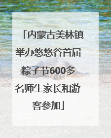 内蒙古美林镇举办悠悠谷首届粽子节600多名师生家长和游客参加