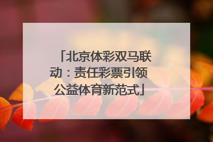 北京体彩双马联动：责任彩票引领公益体育新范式