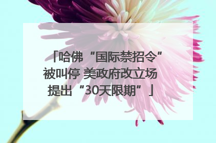 哈佛“国际禁招令”被叫停 美政府改立场提出“30天限期”