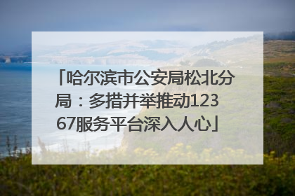 哈尔滨市公安局松北分局：多措并举推动12367服务平台深入人心