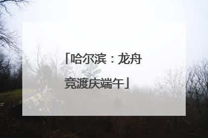 哈尔滨：龙舟竞渡庆端午