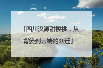 四川汉源甜樱桃：从背篓到云端的跃迁