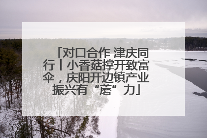 对口合作 津庆同行丨小香菇撑开致富伞，庆阳开边镇产业振兴有“蘑”力