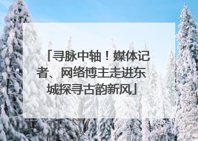 寻脉中轴！媒体记者、网络博主走进东城探寻古韵新风