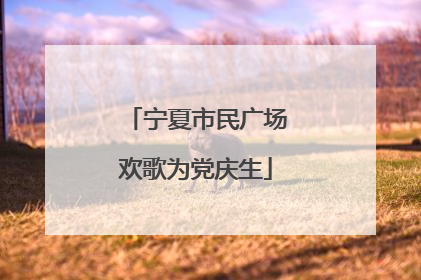 宁夏市民广场欢歌为党庆生