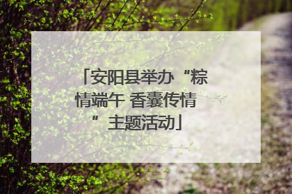 安阳县举办“粽情端午 香囊传情”主题活动