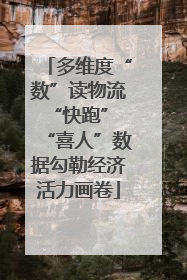 多维度“数”读物流“快跑” “喜人”数据勾勒经济活力画卷