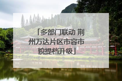 多部门联动 荆州万达片区市容市貌提档升级