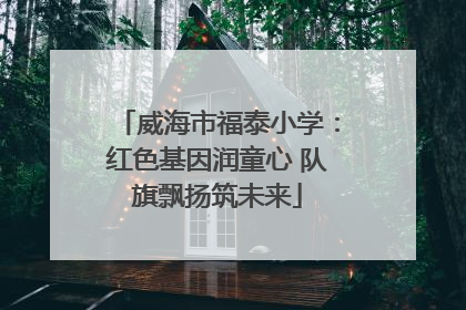 威海市福泰小学：红色基因润童心 队旗飘扬筑未来
