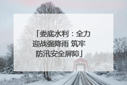 娄底水利：全力迎战强降雨 筑牢防汛安全屏障